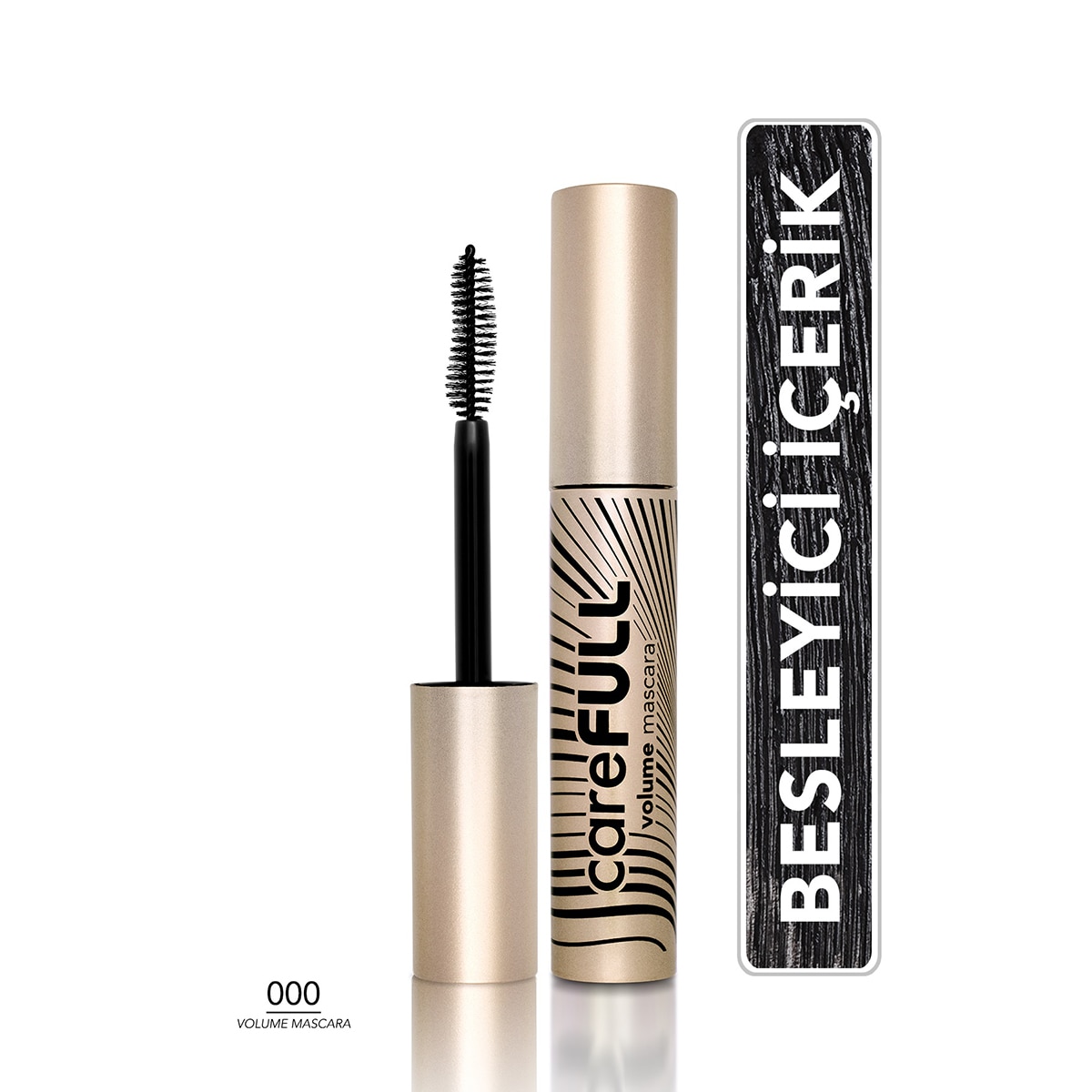  FLORMAR FLORMAR Flormar CareFULL Volume Kirpik Güçlendirici Hacim Veren Maskara  1 of 9 