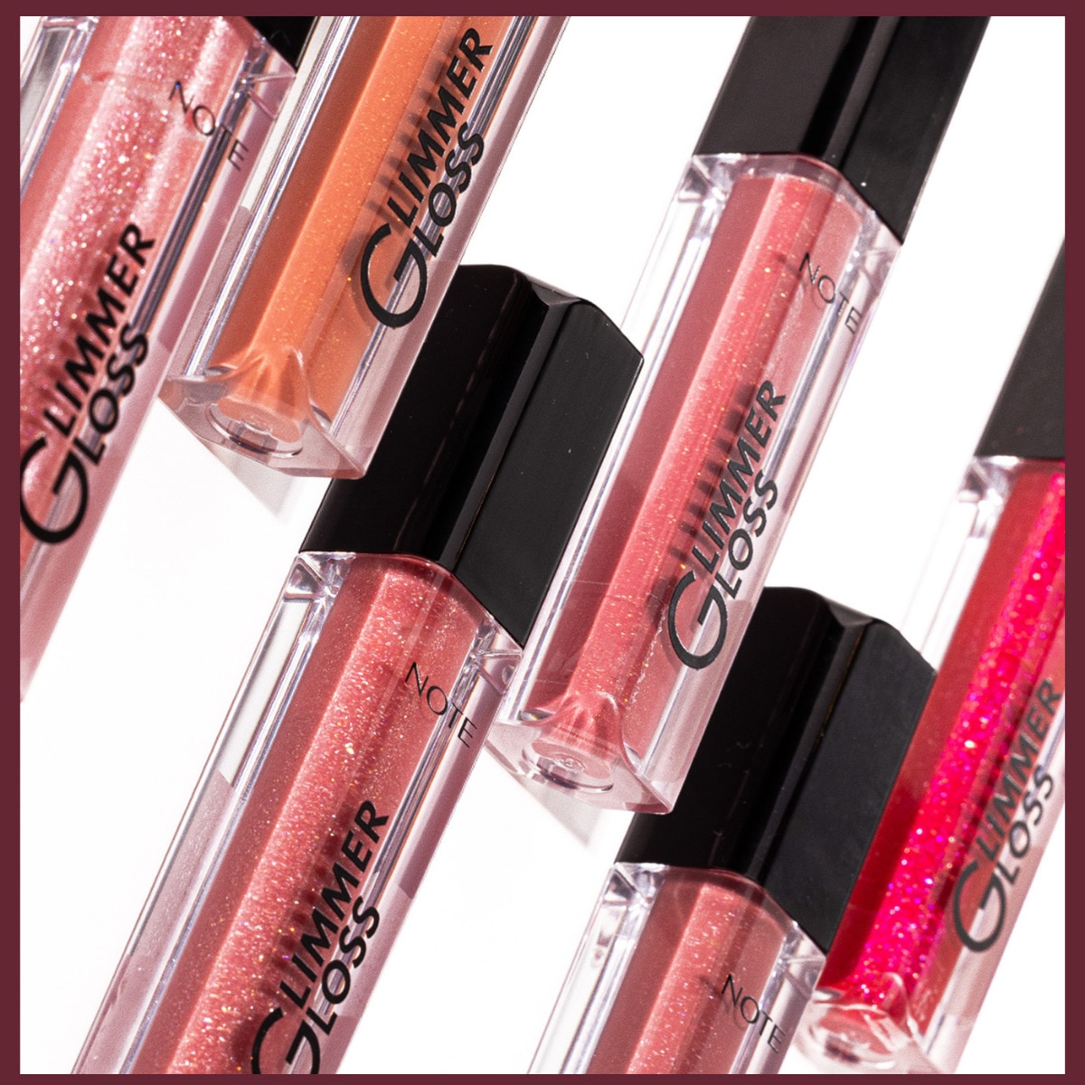 NOTE NOTE Note Glimmer Gloss 50 Rose Sorbet 1 of 4