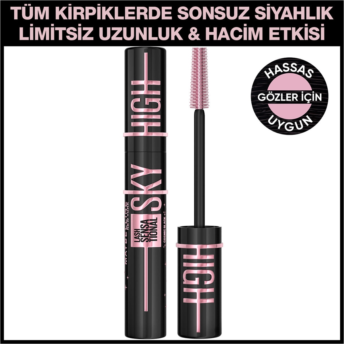  MAYBELLINE MAYBELLINE Maybelline New York Sky High Maskara Cosmic Black  Maybelline New York Sky High Maskara Cosmic Black