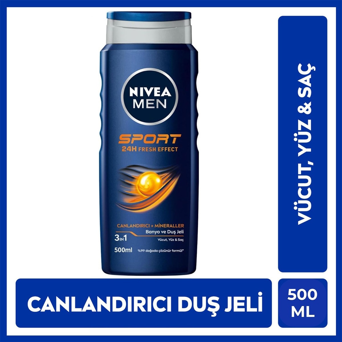 NIVEA BATH CARE NIVEA BATH CARE Nivea Sport 2'si 1 Arada Erkek Duş Jeli 500 ml 1 of 6