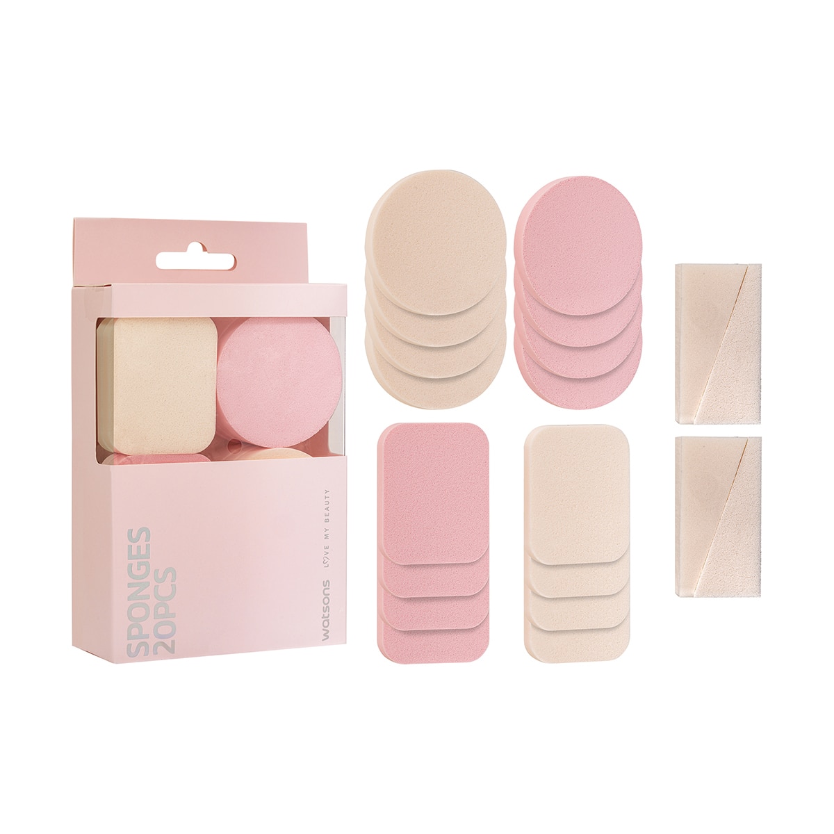  WATSONS WATSONS Watsons 20'li Makyaj Sünger Seti  1 of 6 
