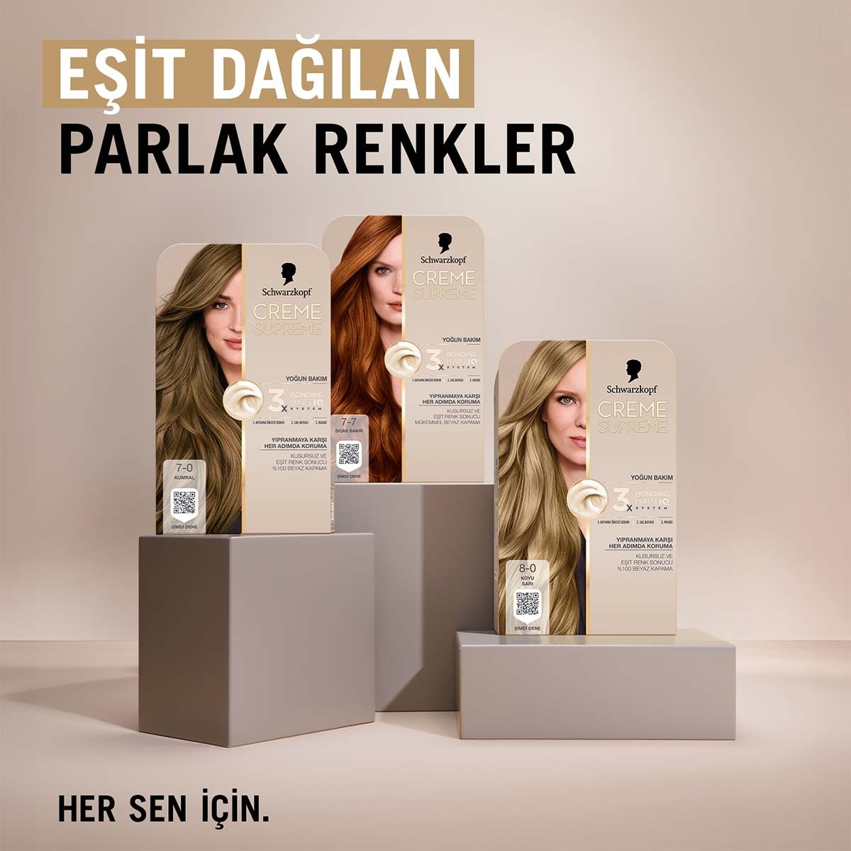 CREME SUPREME CREME SUPREME Creme Supreme Saç Boyası Siyah 7-0 1 of 10