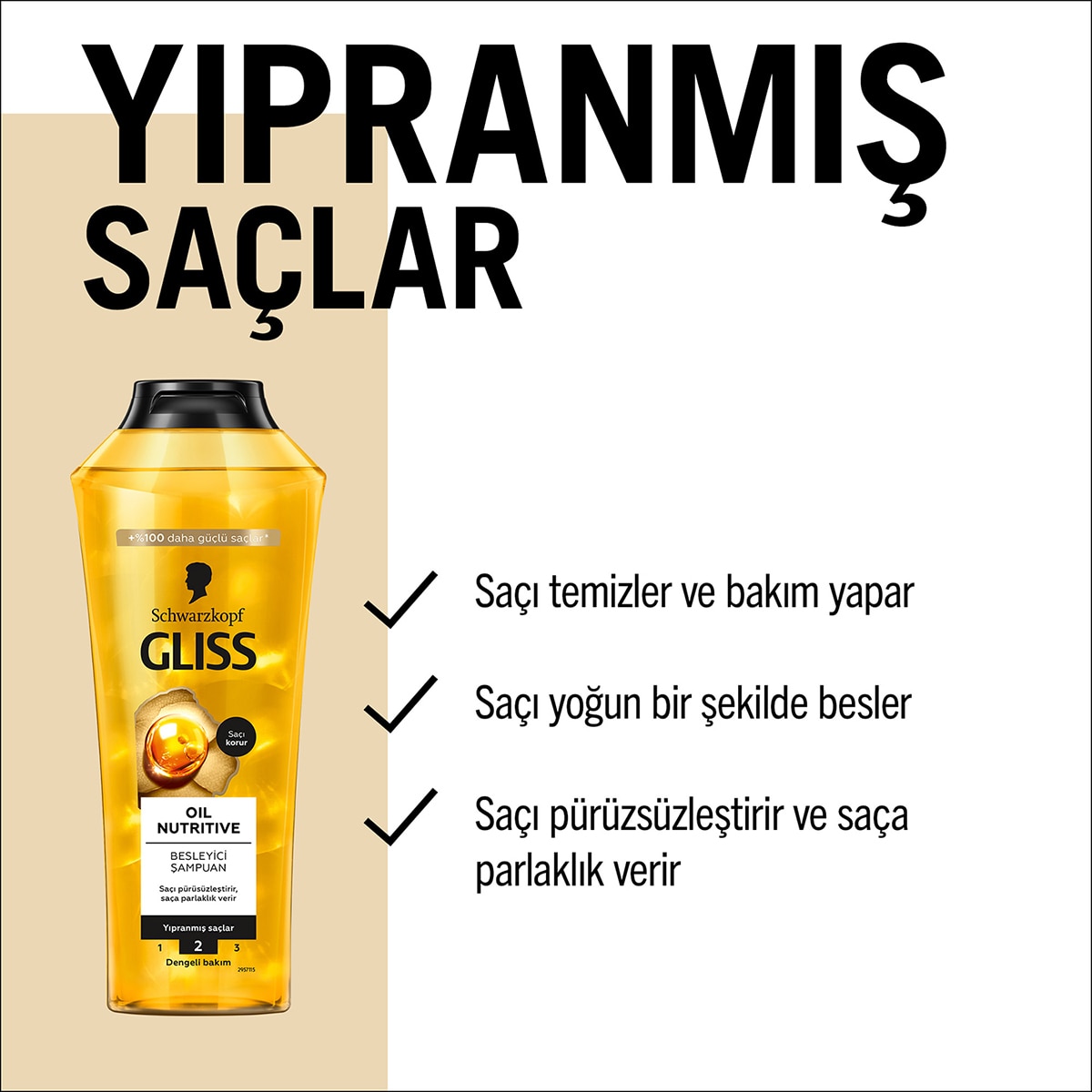  GLISS GLISS Gliss Oil Nutritive Şampuan 400 ml  1 of 7 