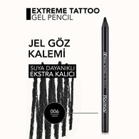Flormar Extreme Tattoo Suya Dayanıklı ve Uzun Süre Kalıcı Jel Göz Kalemi Siyah