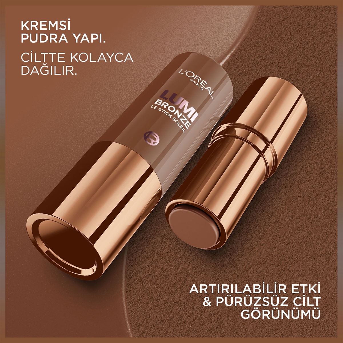  LOREAL PARIS LOREAL PARIS L'Oreal Paris Lumi Bronzlaştırıcı Stick 110 Toasted Sunlight  1 of 8 