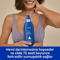 Nivea Besleyici Vücut Sütü 400 ml Kuru ve Çok Kuru Ciltler 48 Saat Nemlendirici E Vitamini ve Badem Yağı