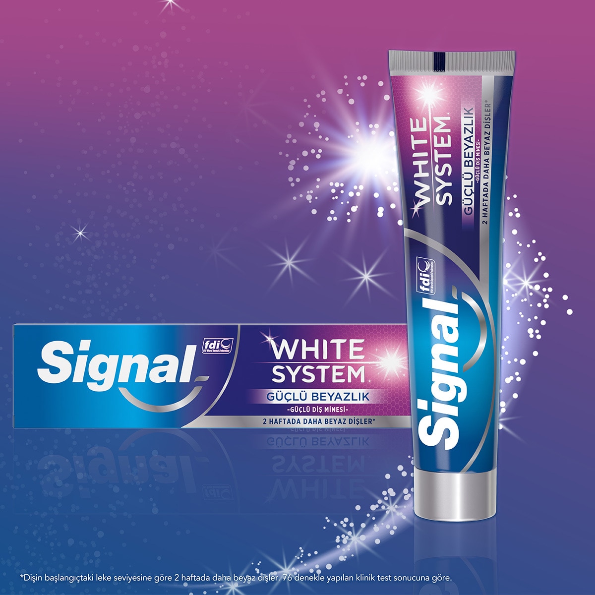 SIGNAL SIGNAL Signal White System Diş Macunu Güçlü Beyazlık Güçlü Diş Minesi 75 ml 1 of 7