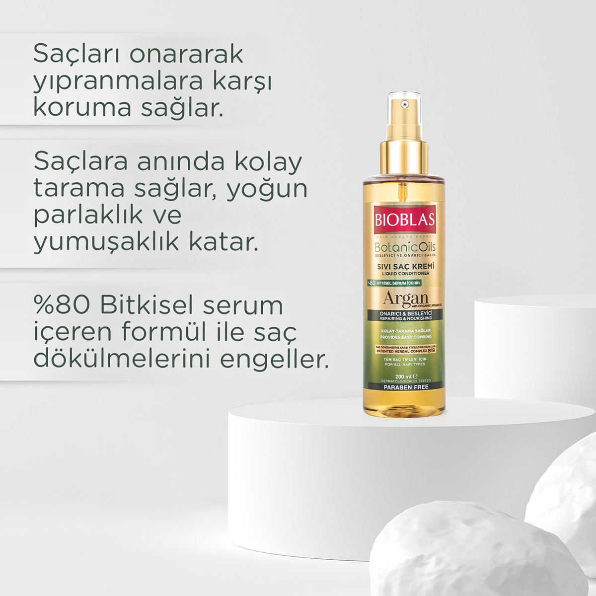  BIOBLAS BIOBLAS Bioblas Sıvı Saç Kremi Argan 200 ml  1 of 5 