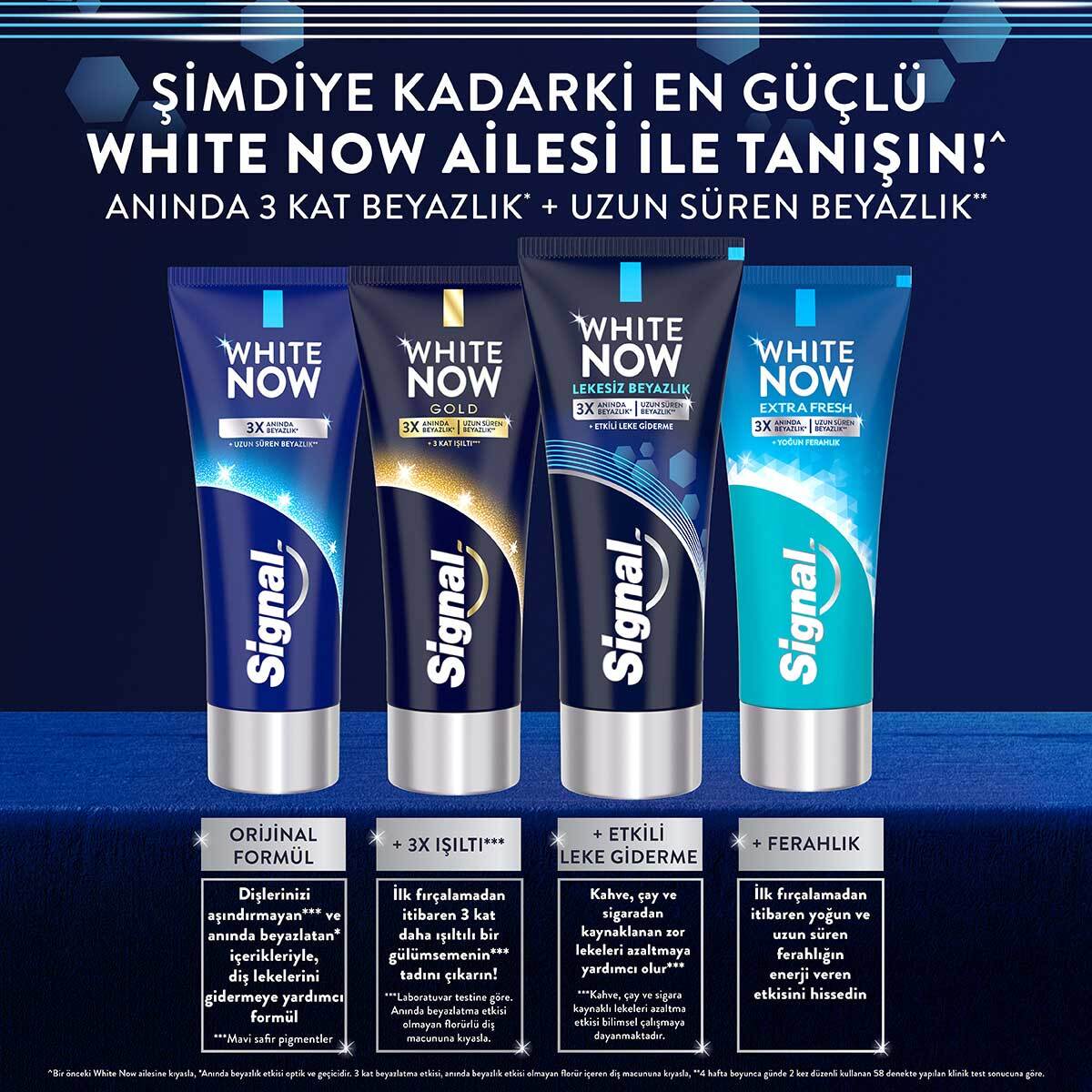 SIGNAL SIGNAL EXC. Signal White System 75 ml + White Now Lekesiz 50 ml Diş Macunu Seti 1 of 8