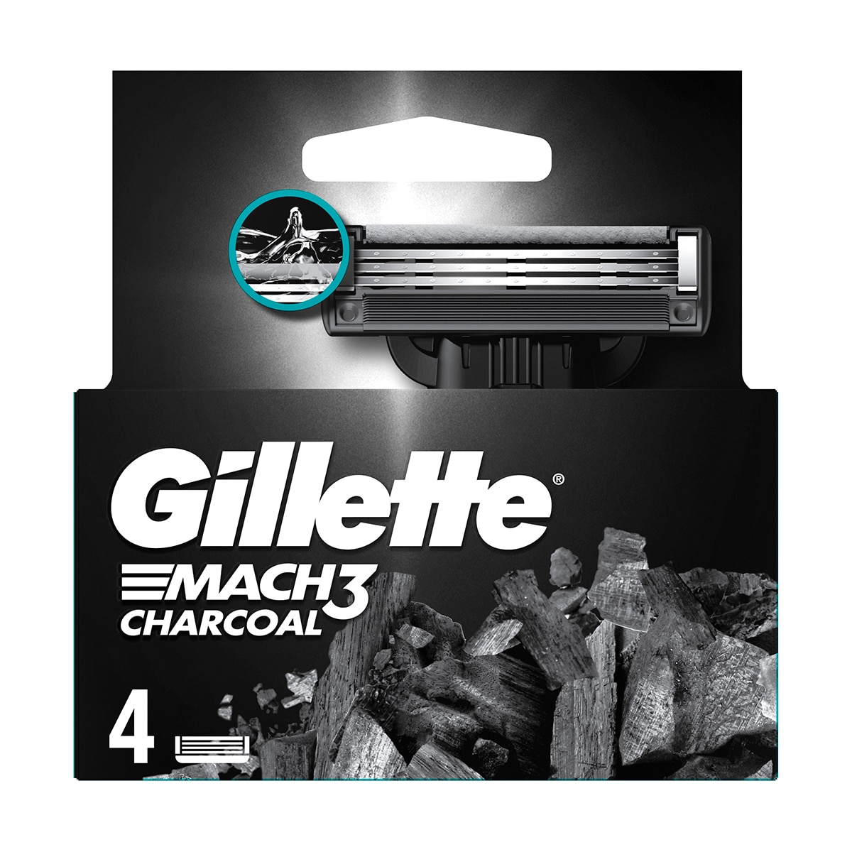  GILLETTE GILLETTE Gillette Mach3 Charcoal Yedek Bıçak 4'lü  1 of 6 