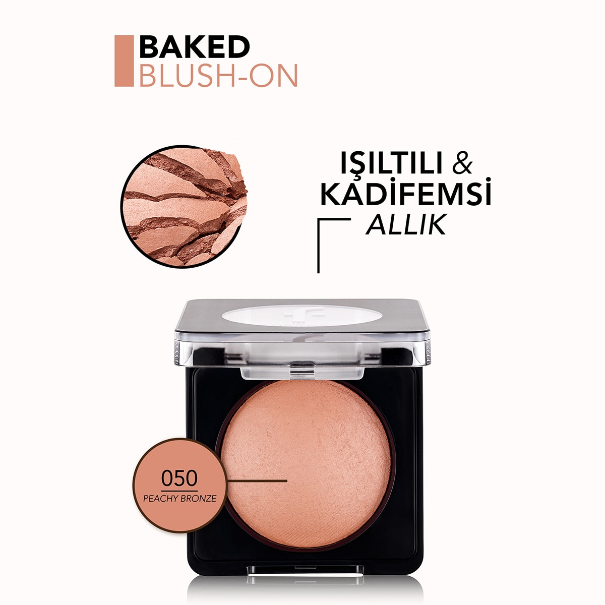  FLORMAR FLORMAR Flormar Baked Blush-On Yoğun Pigmentli Fırınlanmış Allık No: 050  1 of 5 