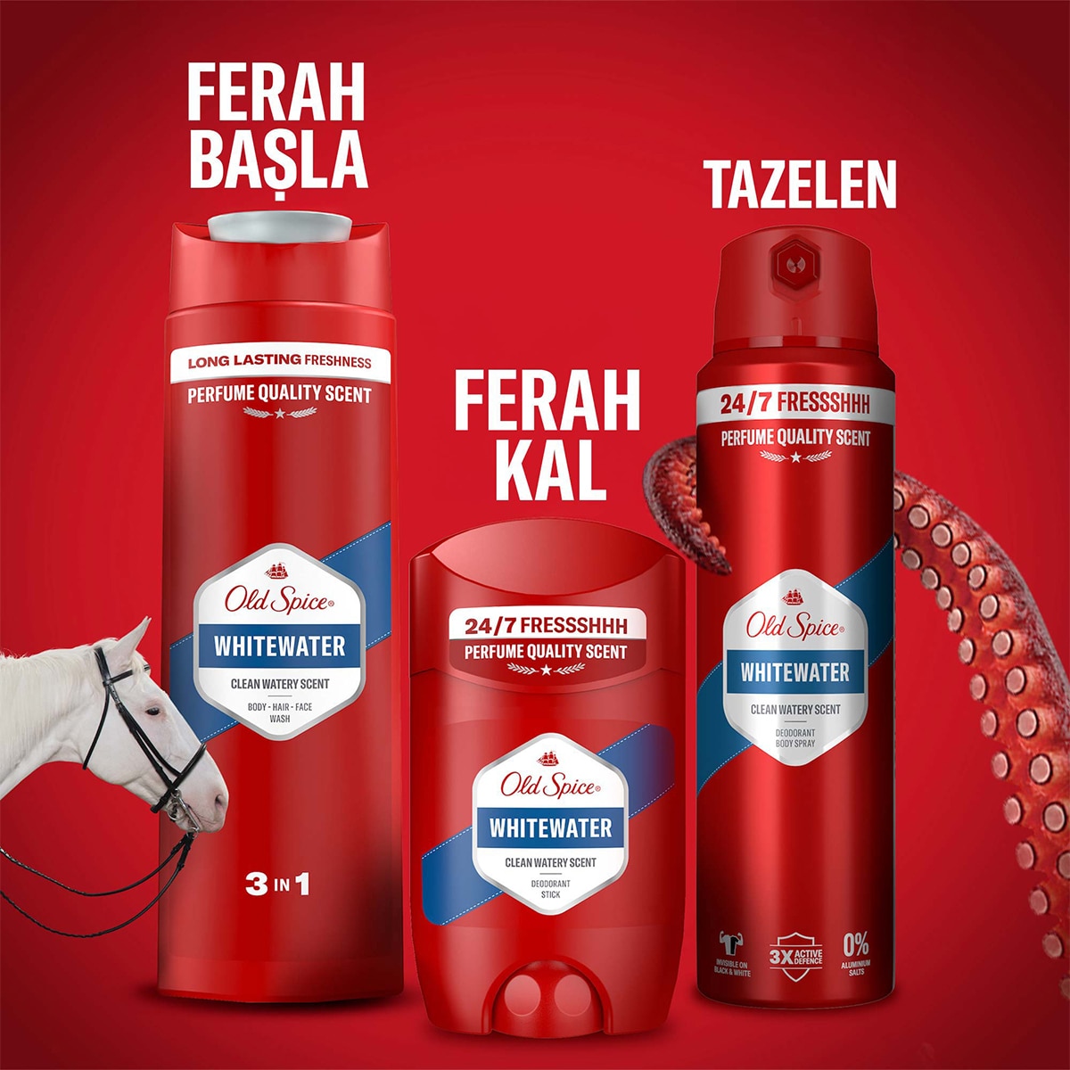  OLD SPICE OLD SPICE Old Spice Whitewater Erkek Sprey Vücut Deodorantı 150 ml  1 of 12 