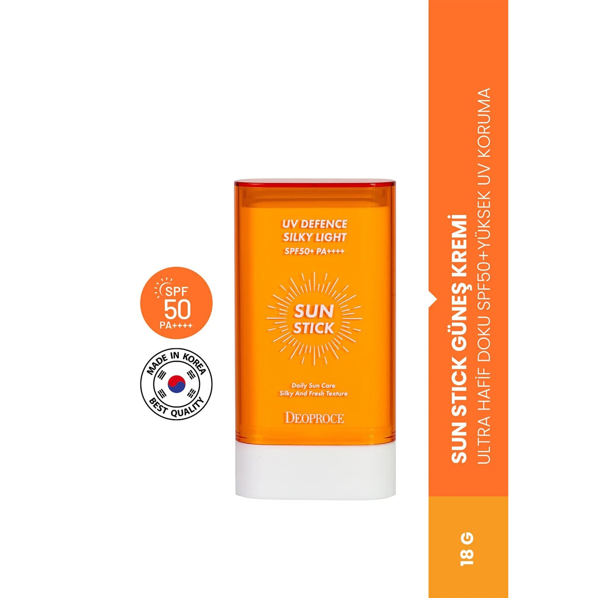  DEOPROCE KOREA DEOPROCE KOREA Deoproce Korea UV Koruyucu Hafif Güneş Stick Spf 50+ 18 g 
