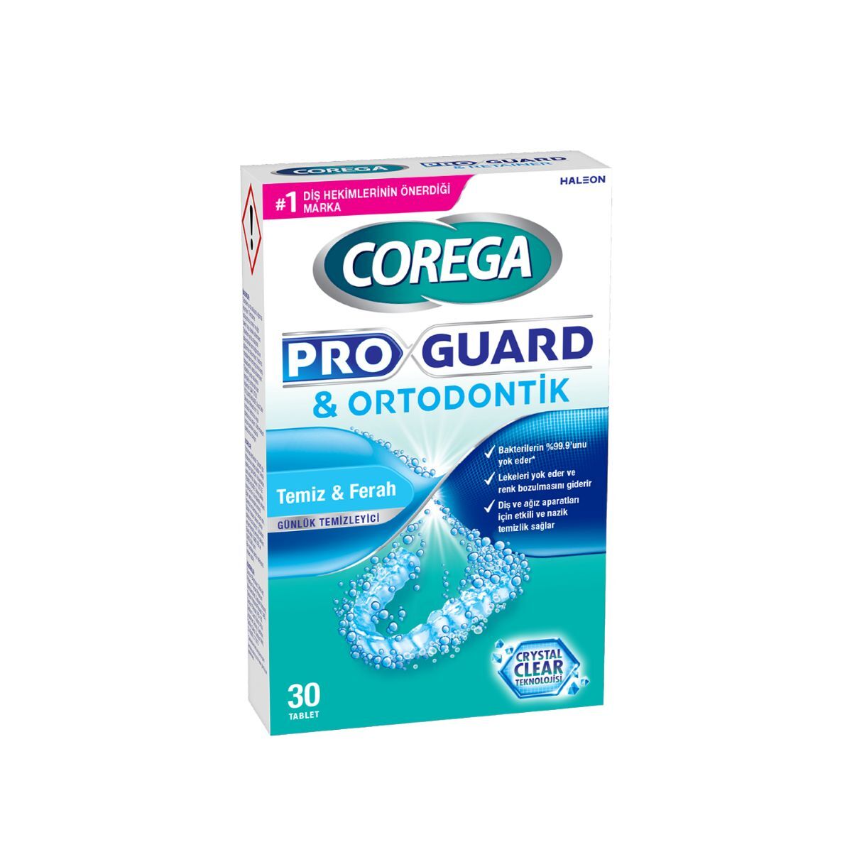 COREGA COREGA Corega Proguard & Ortodontik Protez Temizleyici Tablet 30’lu 1 of 1