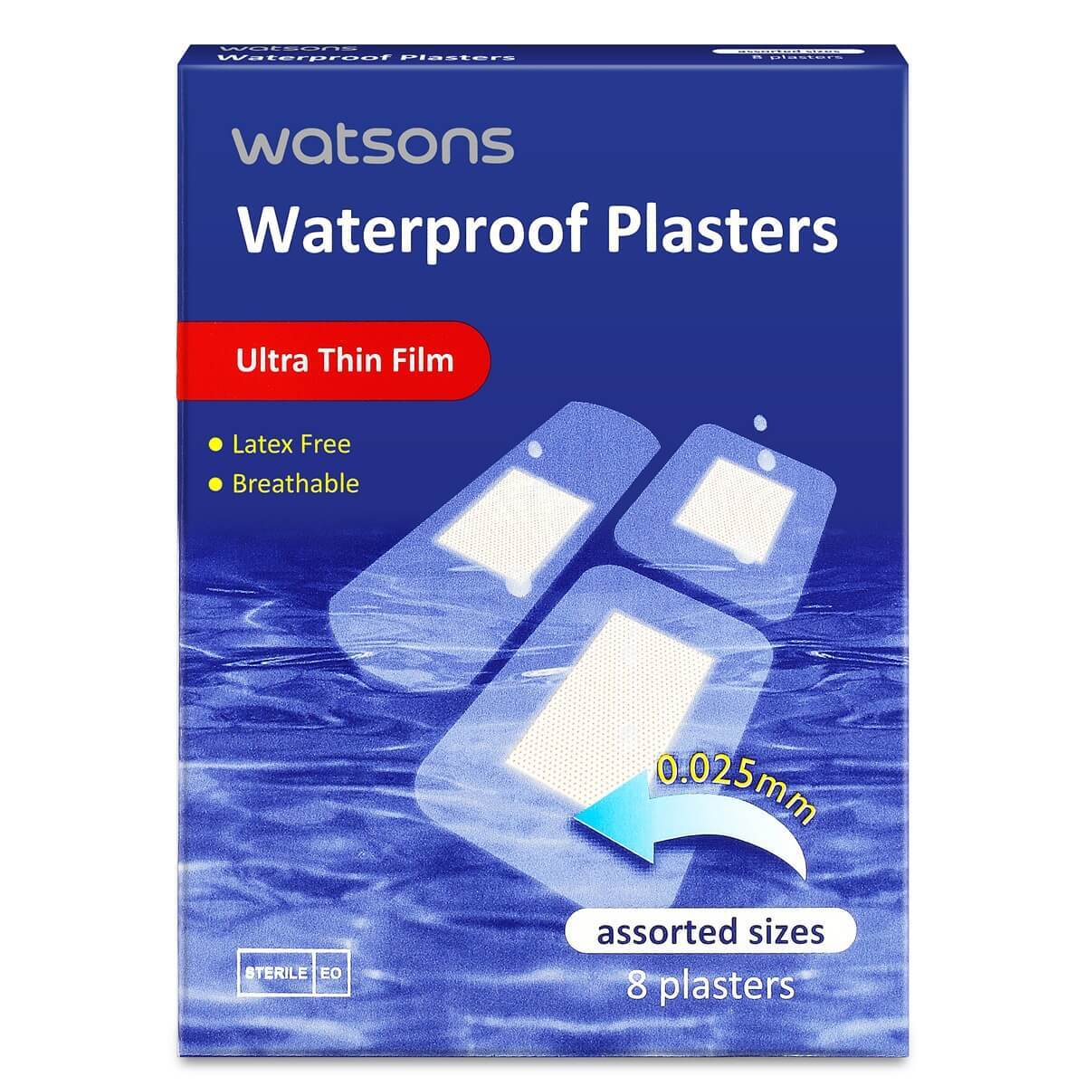 WATSONS WATSONS Watsons Su Geçirmez Karışık Boy Yara Bandı 8'li 1 of 1