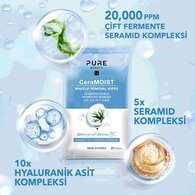  PURE BEAUTY PURE BEAUTY Pure Beauty Ceramoist Makyaj Temizleme Mendili 20 Adet  1 of 6 