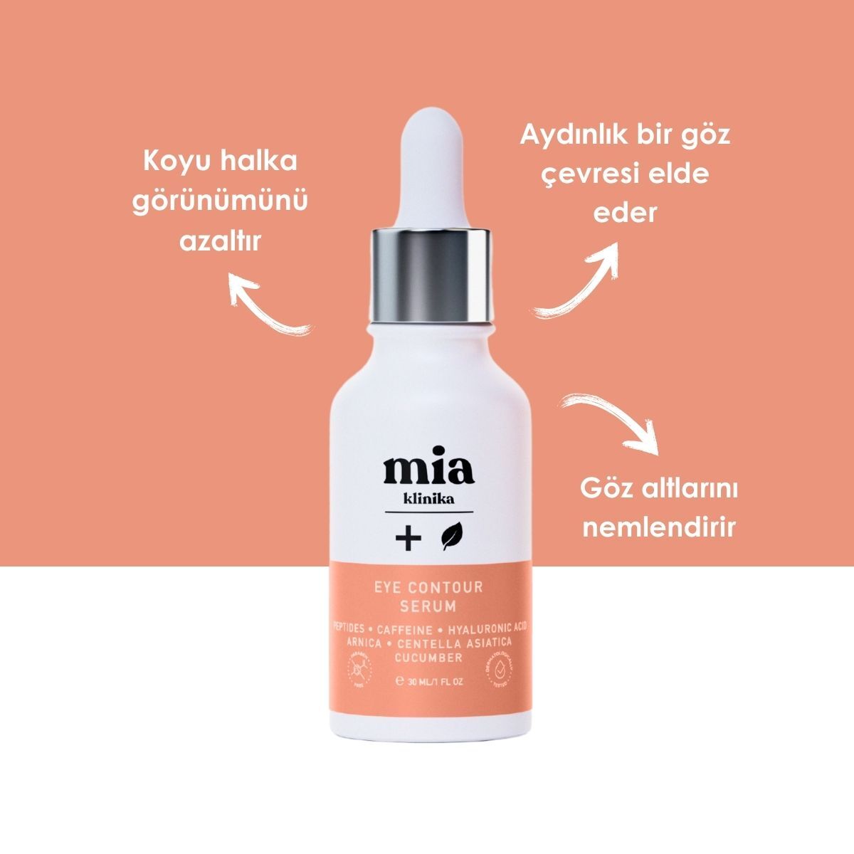  MIA KLINIKA MIA KLINIKA Mia Klinika Canlandırıcı Göz Altı Serumu 30 ml  1 of 4 