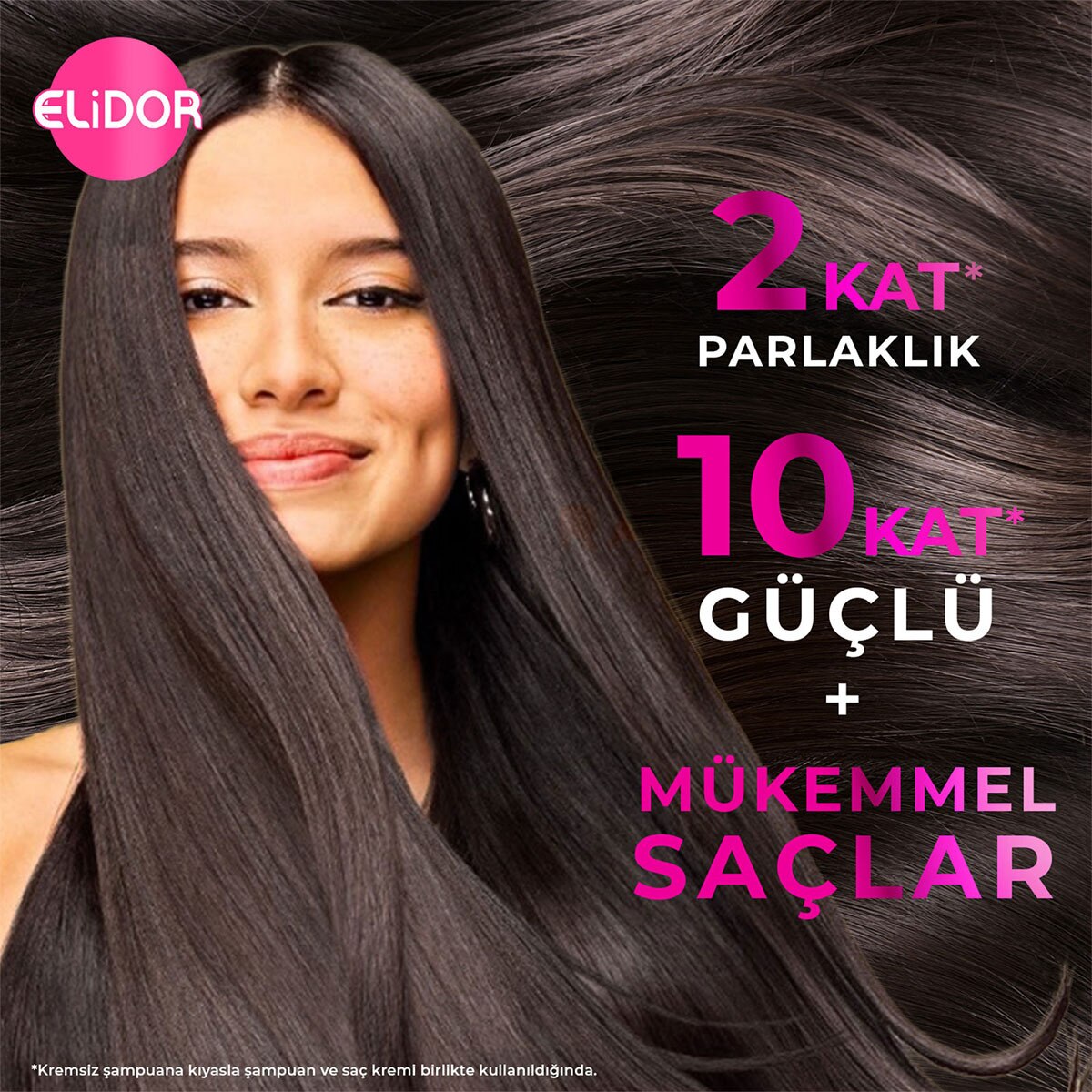 Elidor Şampuan ve Saç Bakım Kremi Güçlü ve Parlak 400 ml