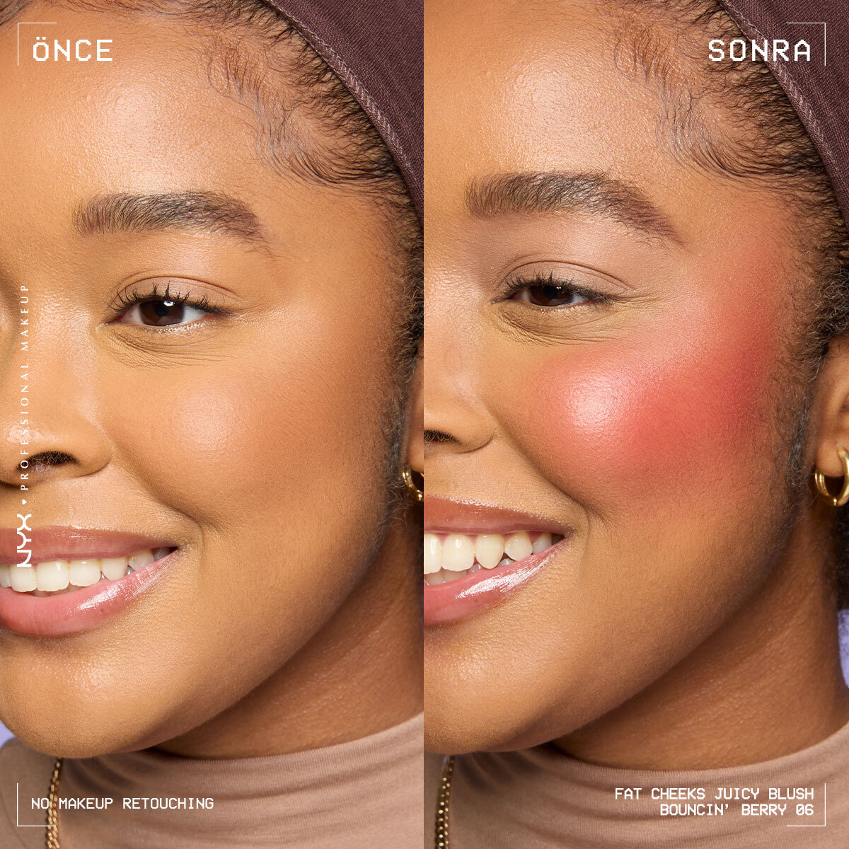  NYX NYX Nyx Professional Makeup Fat Cheeks Likit Allık Bouncin Berry  1 of 8 