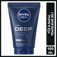 NIVEA FOR MEN NIVEA FOR MEN Nivea Men Deep Dimension Yüz Temizleme Jeli 100 ml 1 of 6
