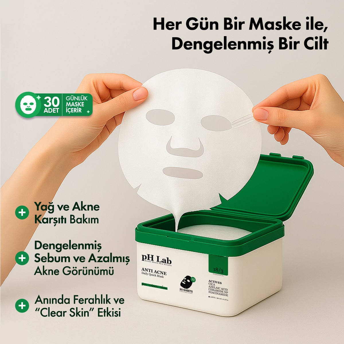  PH LAB PH LAB Ph Lab Anti Akne 30'lu Maske 360 ml  1 of 7 