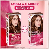 Garnier Çarpıcı Renkler Saç Boyası 6.35 Çarpıcı Altın Kahve