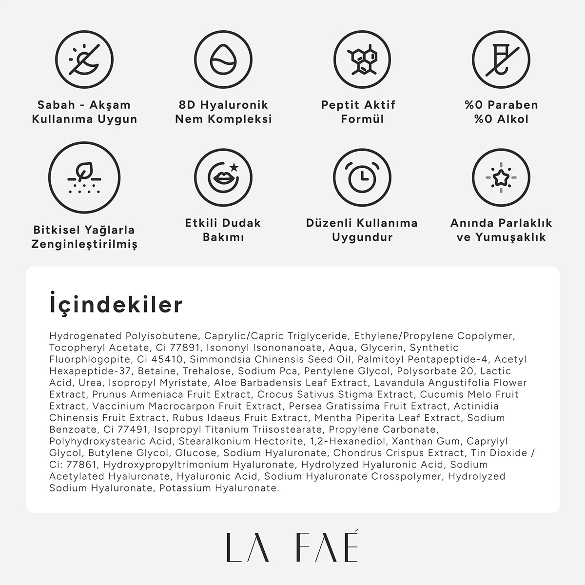  LA FAE LA FAE La Faé Lip Peptide Gloss Cotton Candy  1 of 7 