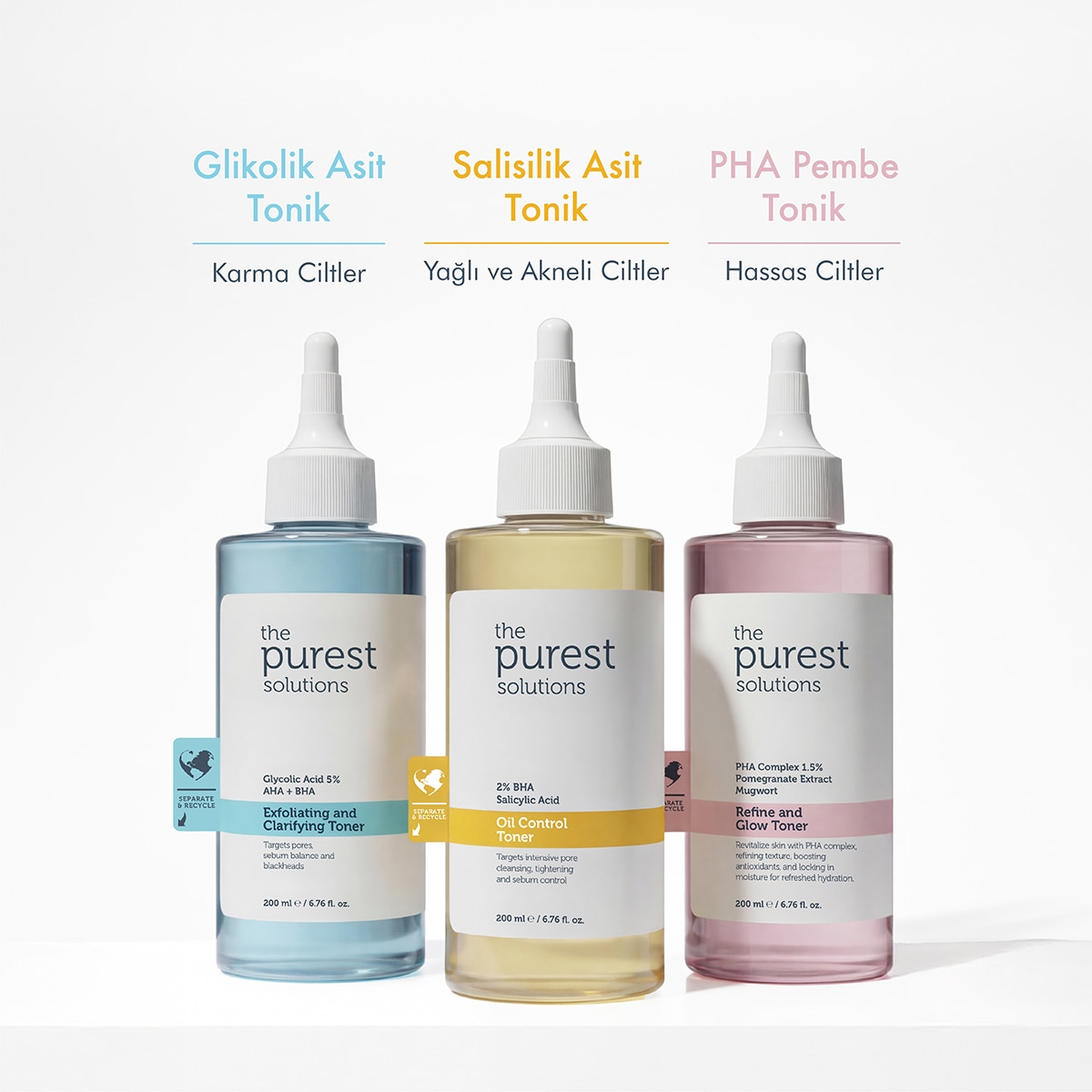 THE PUREST SOLUTIONS THE PUREST SOLUTIONS The Purest Solutions Gözenek Sıkılaştırıcı Tonik 200 ml  1 of 7 