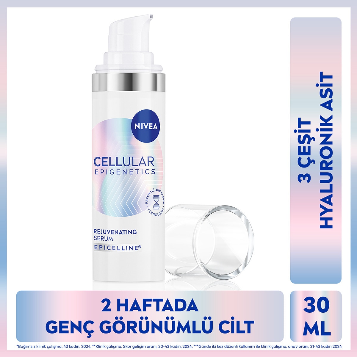  undefined NIVEA VISAGE Nivea Cellular Epigenetics Rejuvenating Yaşlanma Karşıtı Cilt Serumu 30 ml  1 of 1 Nivea Cellular Epigenetics Rejuvenating Yaşlanma Karşıtı Cilt Serumu 30 ml