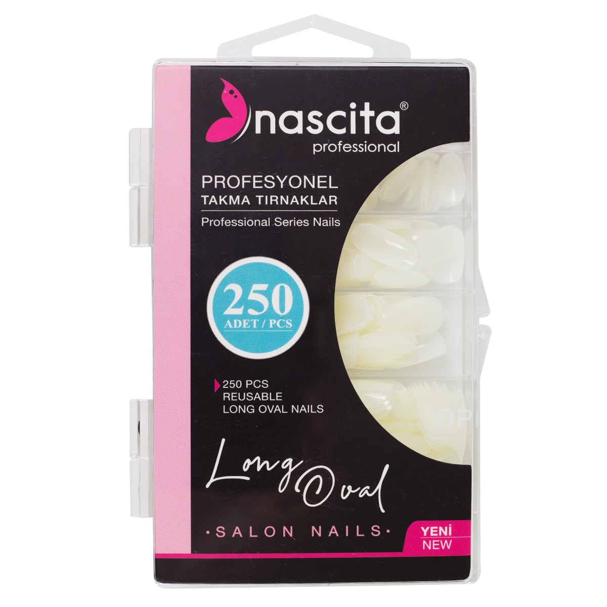 NASCITA NASCITA Nascita Long Oval Profesyonel Takma Tırnak 250'li 1 of 1