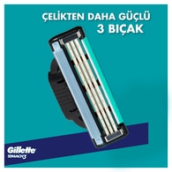 Gillette Mach3 Bıçak + 2 Yedek Başlık
