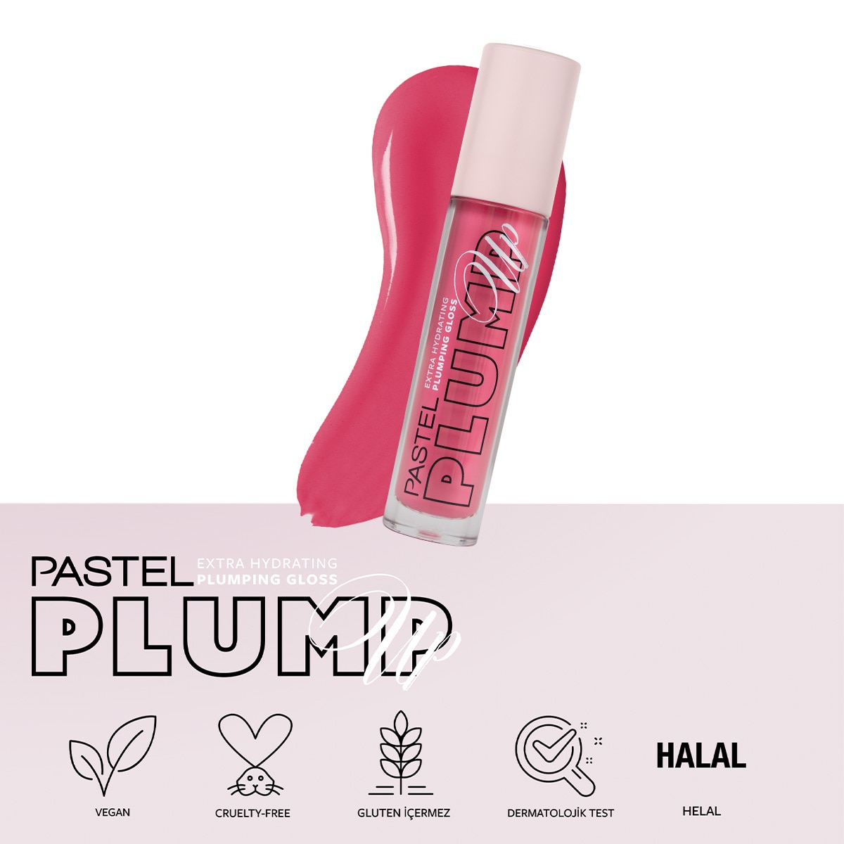  PASTEL PASTEL Pastel Plump Up Extra Hydrating Plumping Gloss Dolgunlaştıran Dudak Parlatıcısı 211  1 of 9 