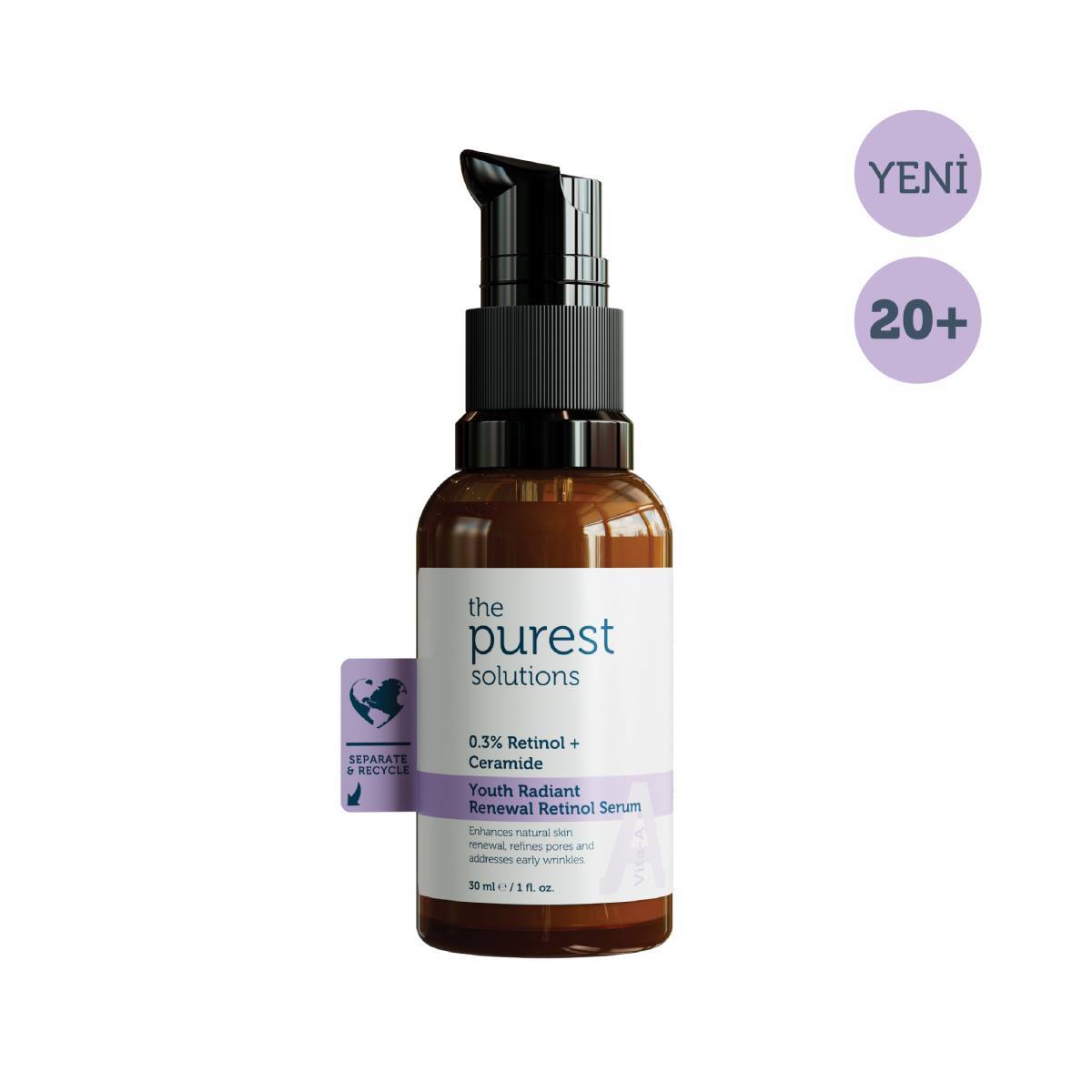  THE PUREST SOLUTIONS THE PUREST SOLUTIONS The Purest Solutions Yaşlanma Karşıtı Retinol Serum 30 ml  The Purest Solutions Yaşlanma Karşıtı Retinol Serum 30 ml