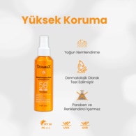 Derminix Yüz ve Vücut Güneş Koruyucu Sprey Krem Spf50+ 150 ml