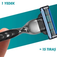 Gillette Mach3 Bıçak + 2 Yedek Başlık
