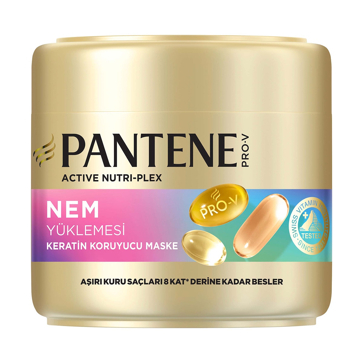  PANTENE PANTENE Pantene Saç Maskesi Keratin Nem Yüklemesi 300 ml  1 of 6 