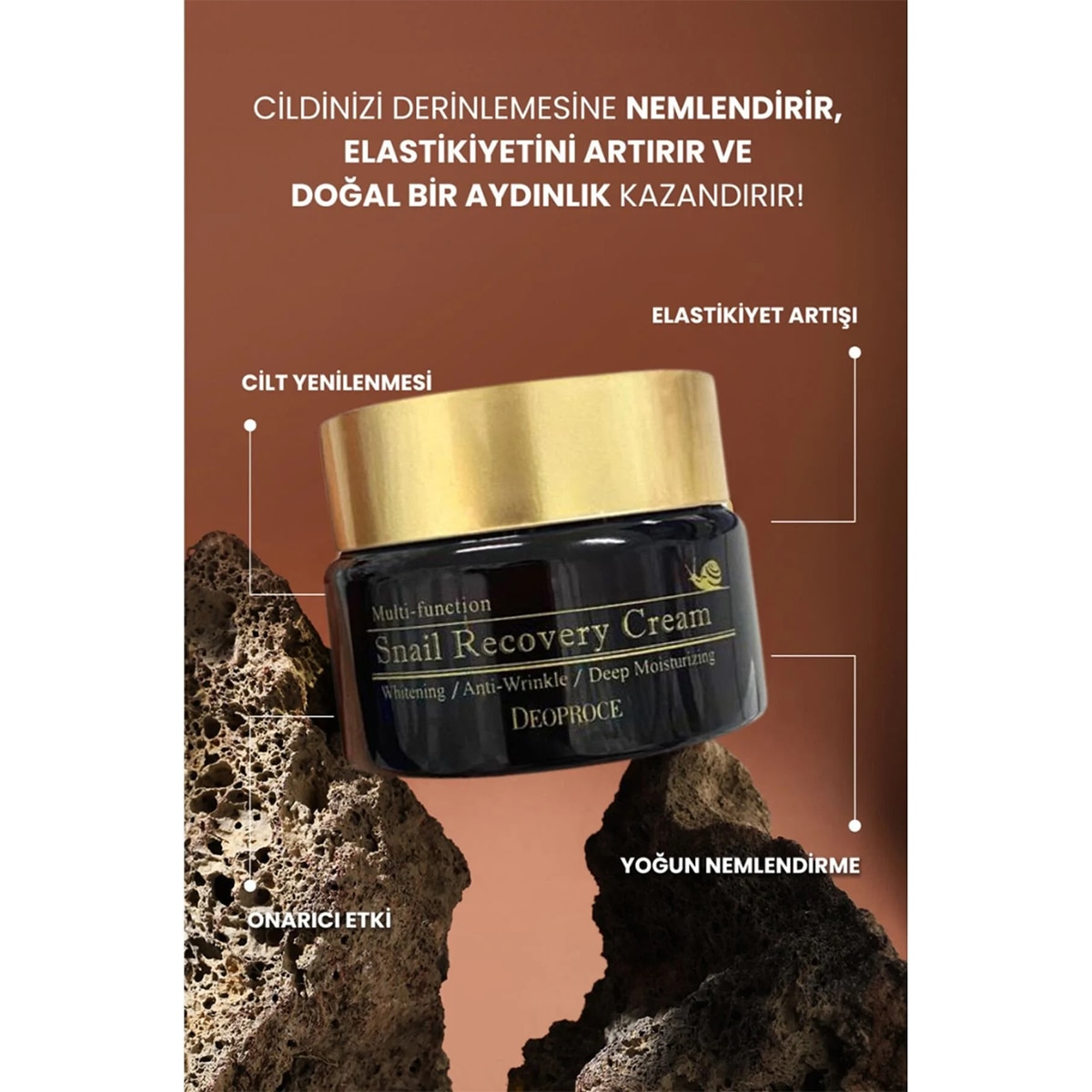 DEOPROCE KOREA DEOPROCE KOREA Deoproce Kore Snail Recovery Krem 30 g 1 of 7