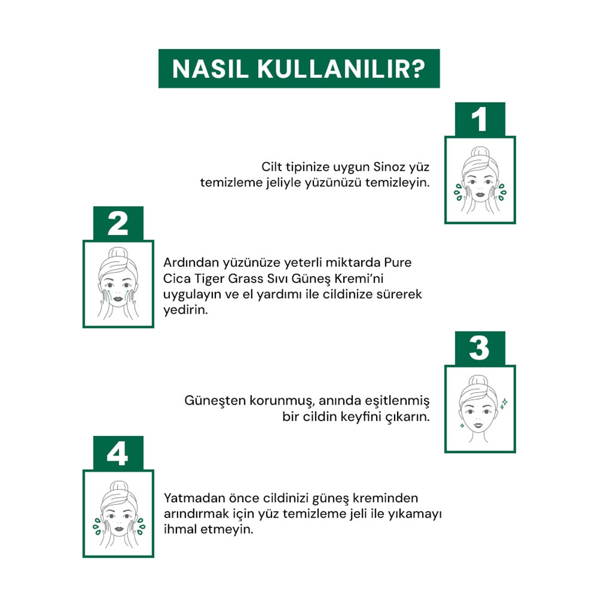  SİNOZ SINOZ Sinoz Cica Ton Eşitleyici Yüz Güneş Koruyucu Losyon SPF50+ 50 ml  1 of 8 