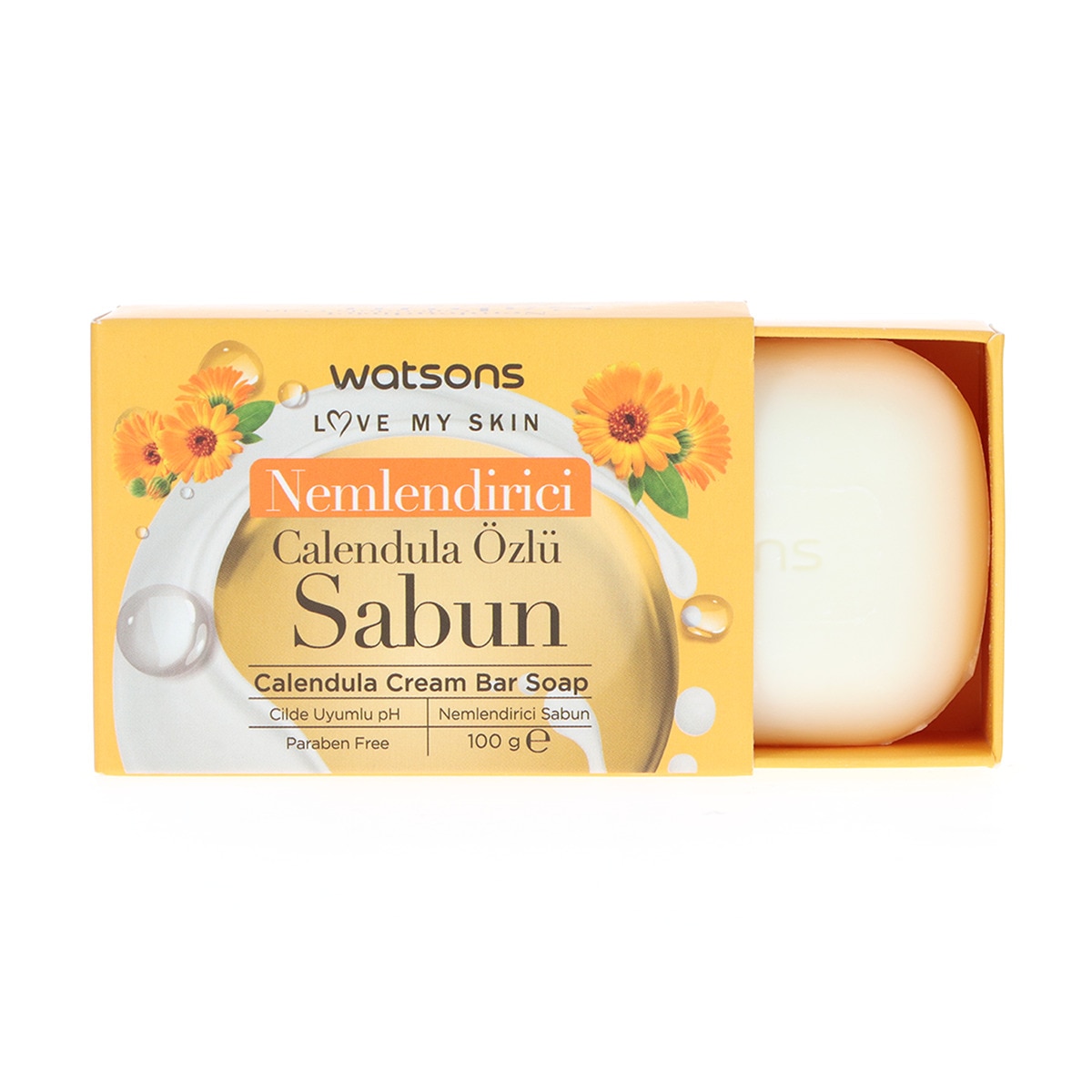  WATSONS WATSONS Watsons Yüz ve Banyo Sabunu Nemlendirici Calendula Özlü 100 gr  1 of 3 