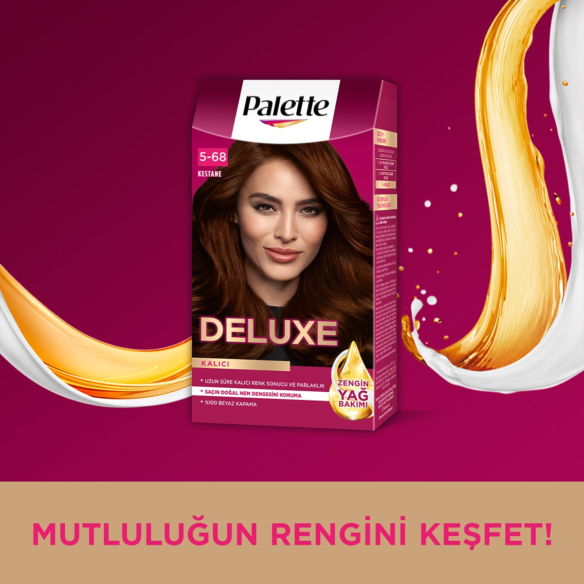  PALETTE PALETTE Palette Deluxe Saç Boyası 5-68 Kestane  1 of 11 