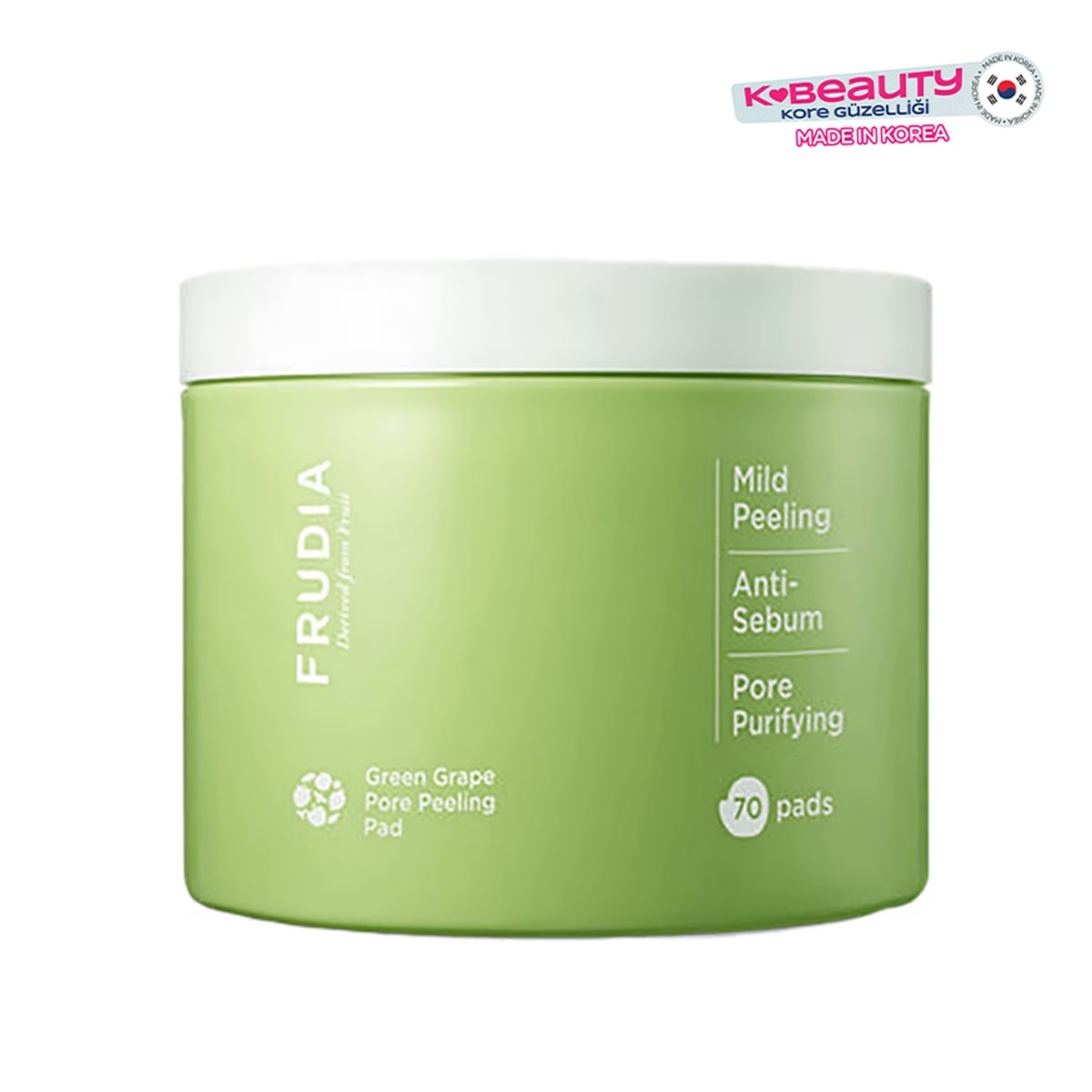  FRUDIA FRUDIA Frudia Green Grape Pore Peeling Ped Gözenek Kontrol 70 Adet  1 of 1 Frudia Green Grape Pore Peeling Ped Gözenek Kontrol 70 Adet