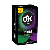  OKEY OKEY Okey Prezervatif Ritim 20'li  