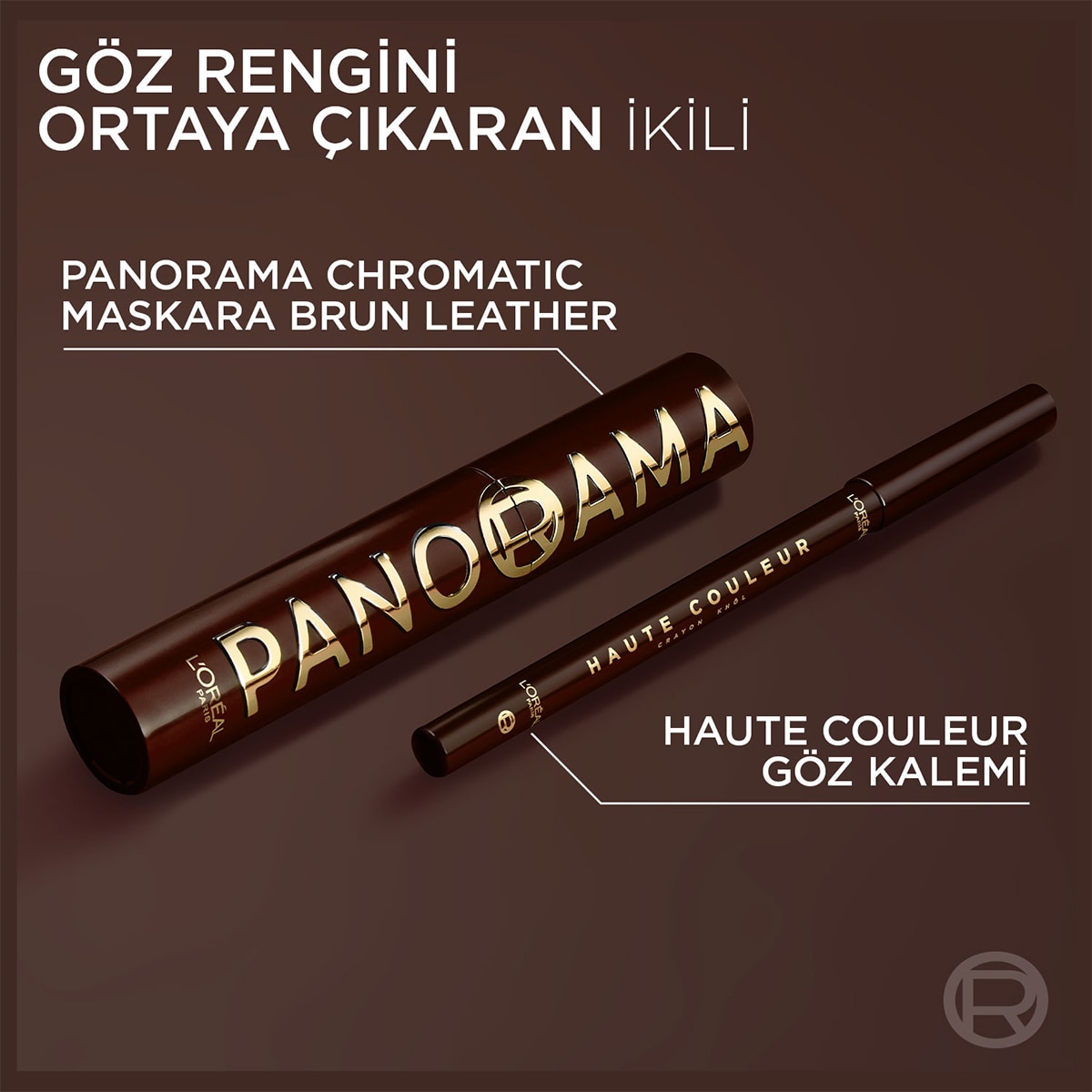 LOREAL PARIS LOREAL PARIS L'Oreal Paris Panorama Chromatic Maskara Brun Leather 1 of 7