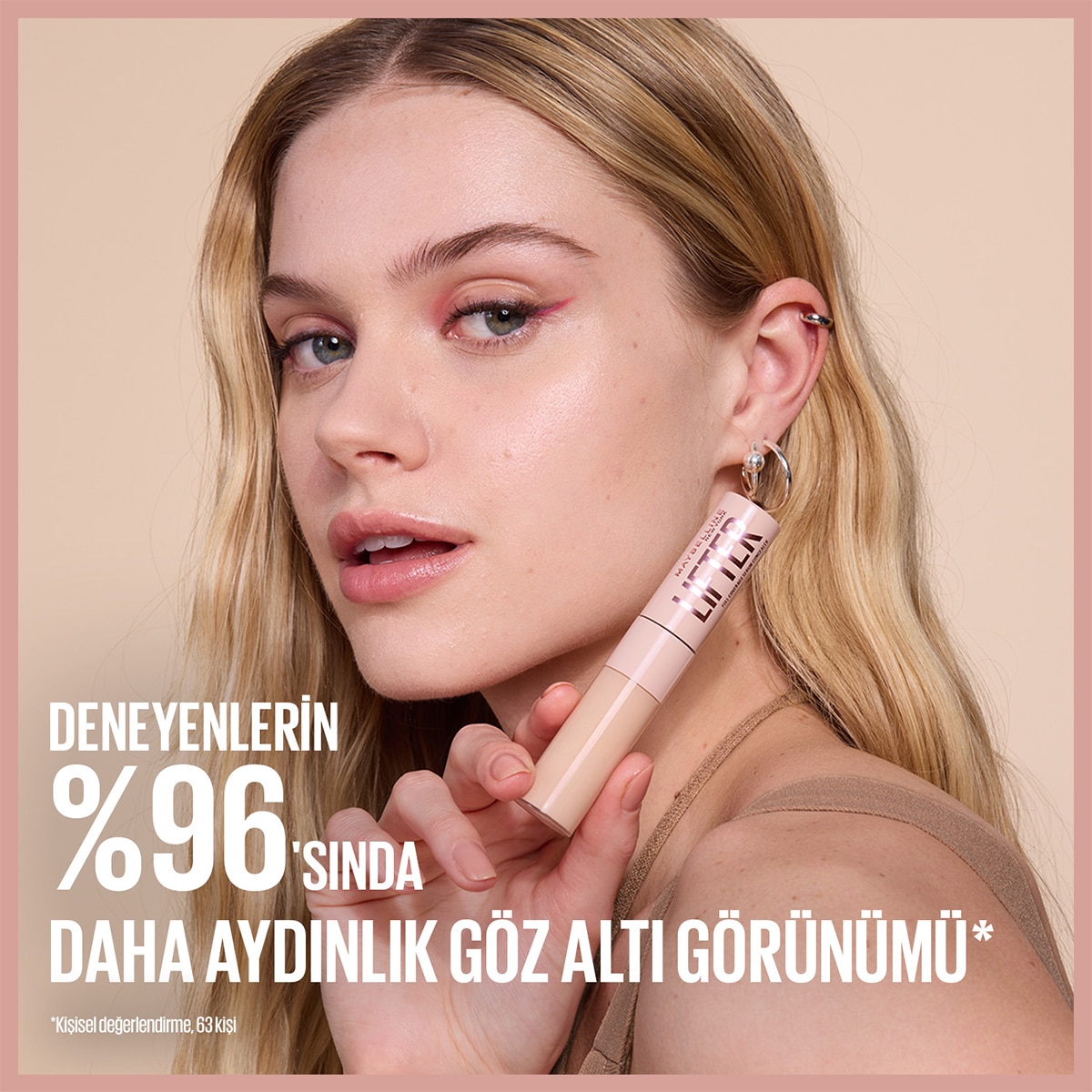  MAYBELLINE MAYBELLINE Maybelline New York Lifter Kafein ve Peptitler İçeren Nemlendiren ve Aydınlatan Kapatıcı 05  1 of 6 