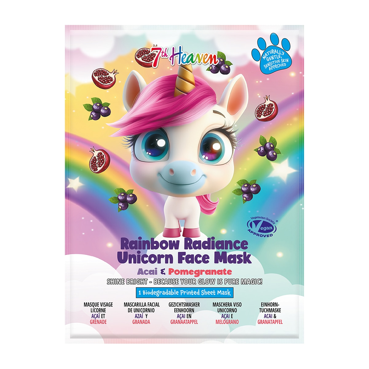  7TH HEAVEN 7TH HEAVEN M.Jeunesse Animal Yüz Maskesi Unicorn  M.Jeunesse Animal Yüz Maskesi Unicorn