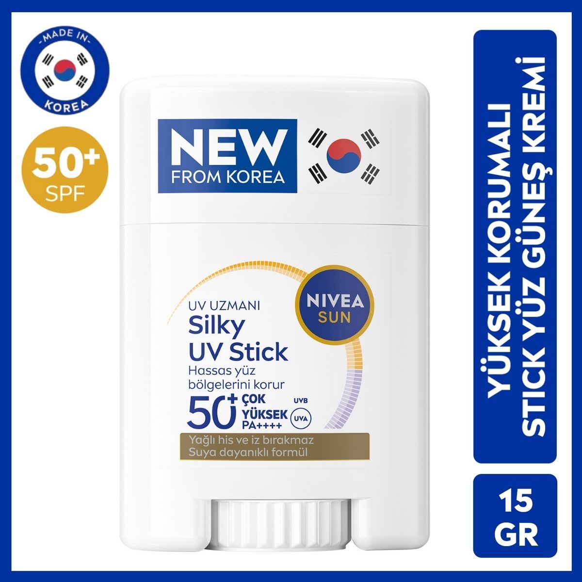  NIVEA SUN NIVEA SUN Nivea Sun SPF50+ Çok Yüksek Güneş Korumalı Kore Yüz Stick Güneş Koruyucu 15g  Nivea Sun SPF50+ Çok Yüksek Güneş Korumalı Kore Yüz Stick Güneş Koruyucu 15g