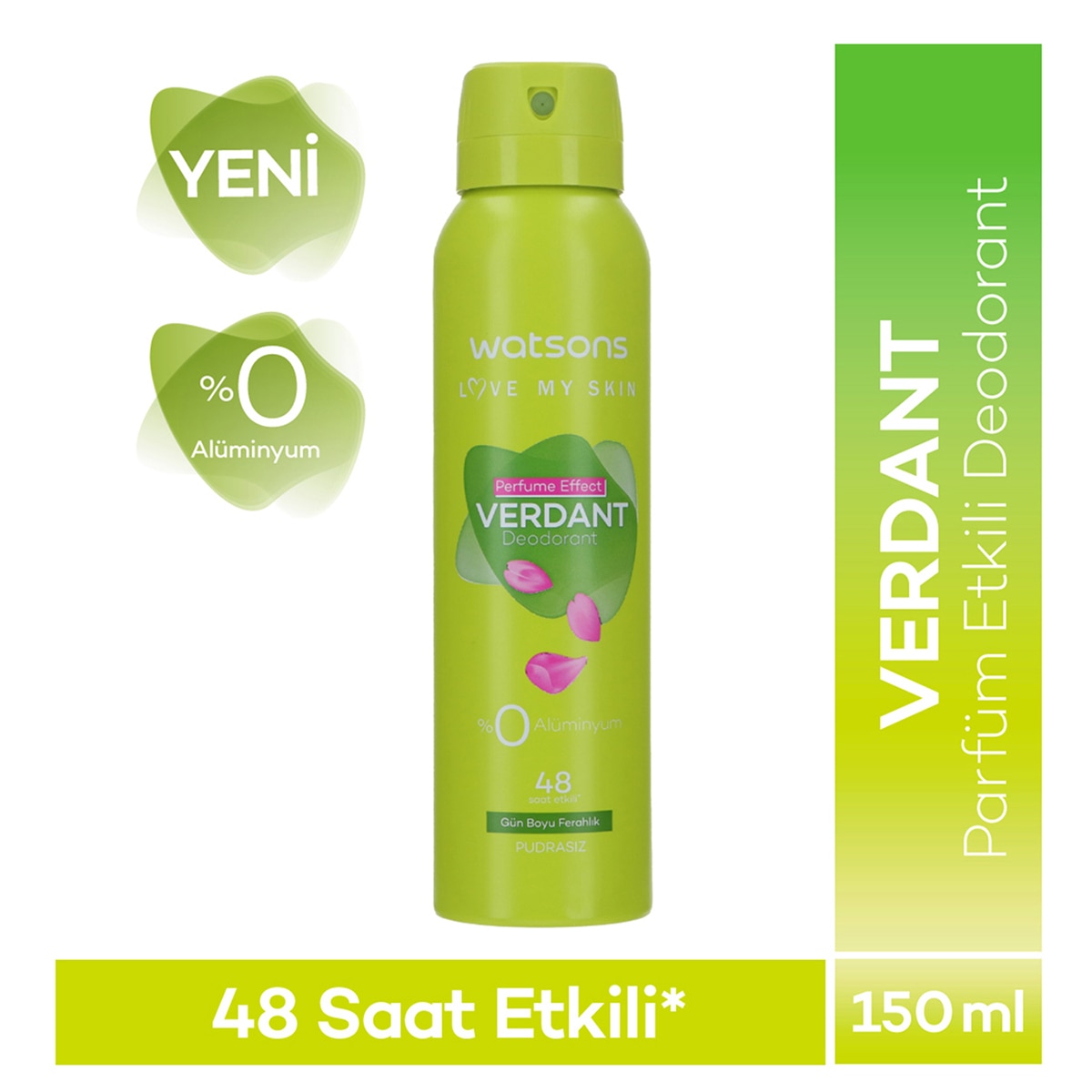  WATSONS WATSONS Watsons Verdant Deodorant Sprey Pudrasız 150 ml 