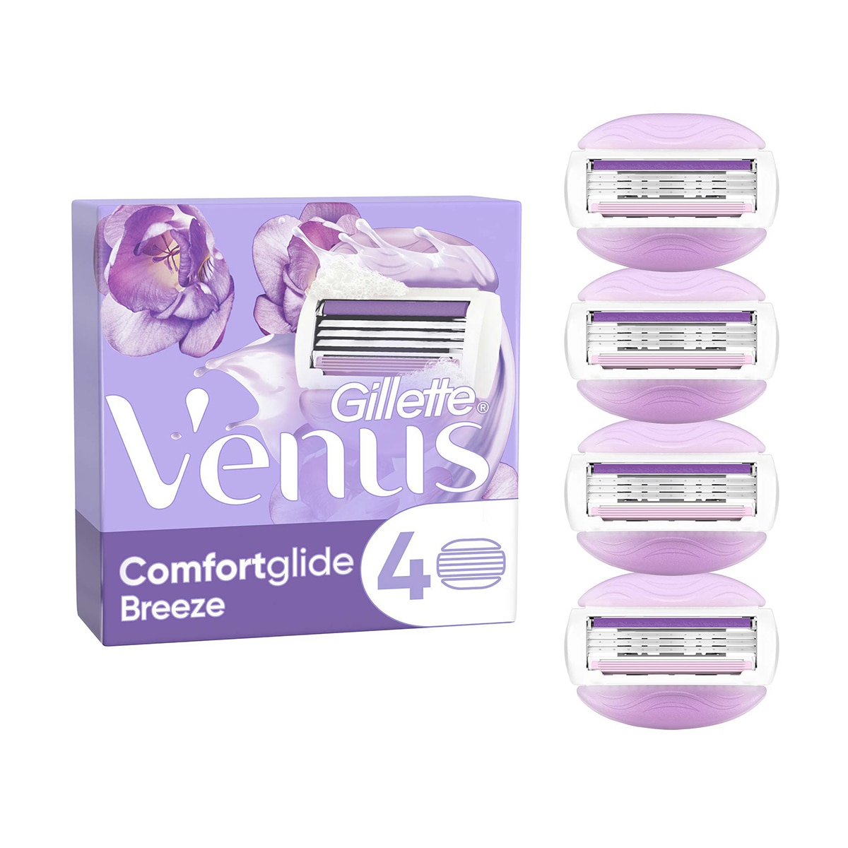 GILLETTE VENUS GILLETTE VENUS Gillette Venus ComfortGlide Breeze Tıraş Bıçağı x4 1 of 25