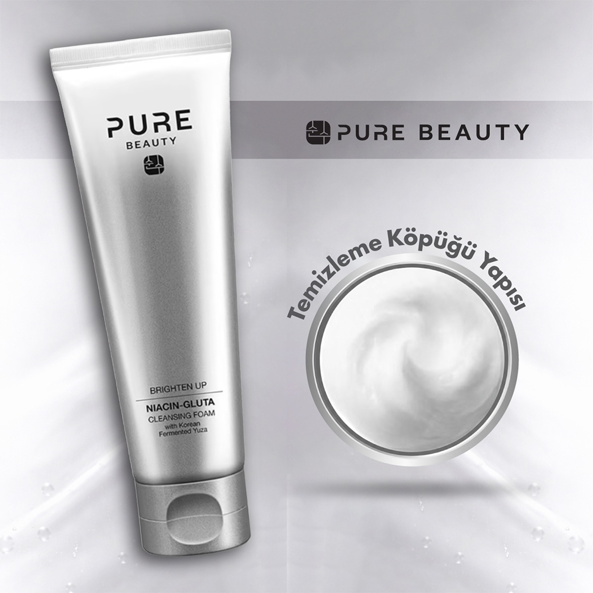  PURE BEAUTY PURE BEAUTY Pure Beauty Brighten Up Temizleme Köpüğü 125 ml  1 of 4 