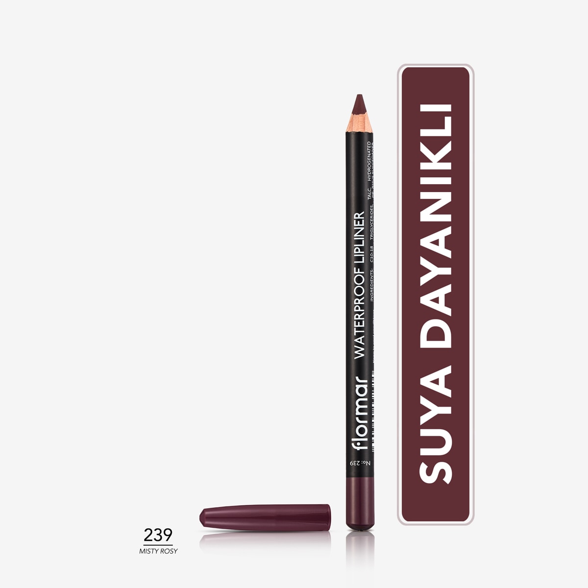 FLORMAR FLORMAR Flormar Suya Dayanıklı Mat Dudak Kalemi No: 239 Misty Rosy  1 of 5 
